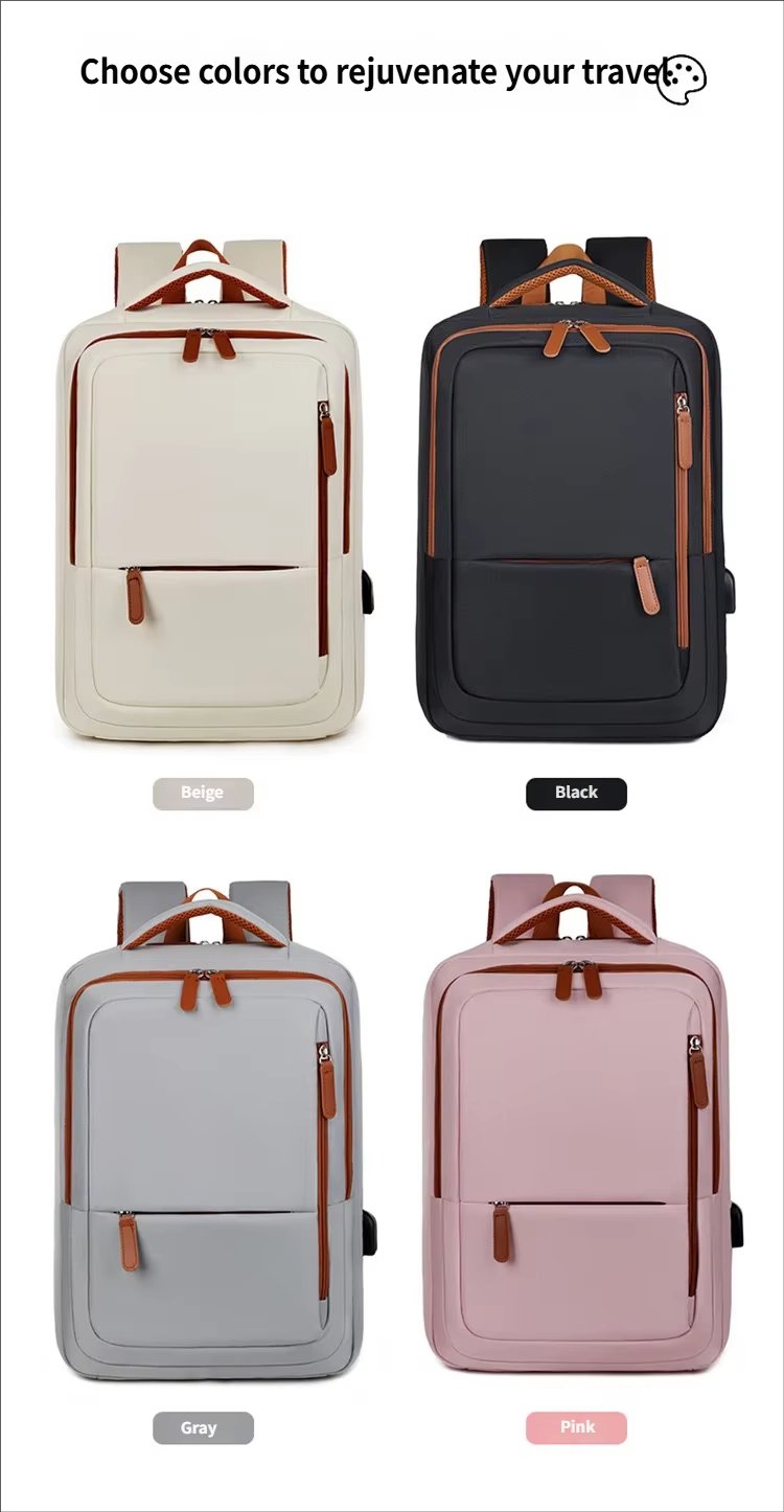 Large Capacity USB Outdoor Business Travel Oxford Laptop Backpack product detail