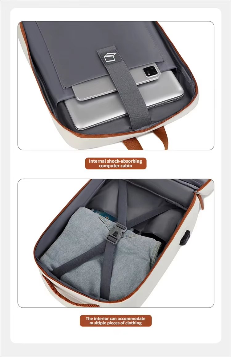 Large Capacity USB Outdoor Business Travel Oxford Laptop Backpack product detail