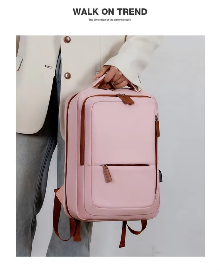 Large Capacity USB Outdoor Business Travel Oxford Laptop Backpack product detail