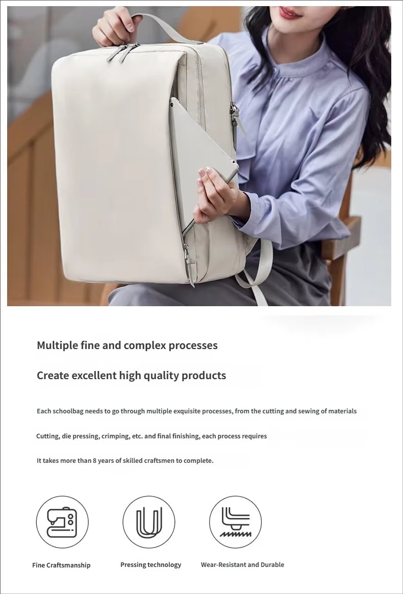 Water-Resistant Large Capacity Business Travel School Oxford Hard-Shell Backpack product detail