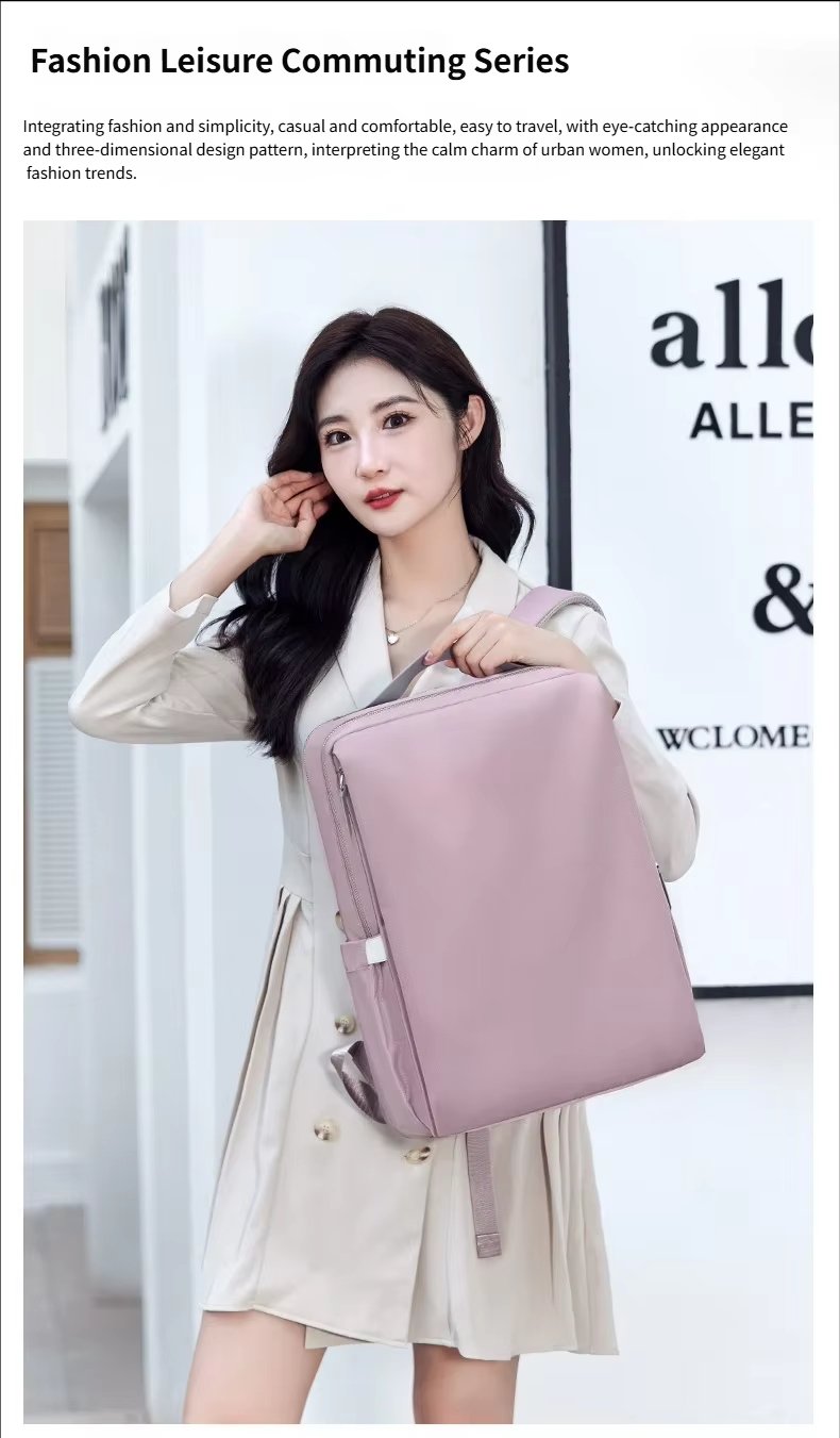 Water-Resistant Large Capacity Business Travel School Oxford Hard-Shell Backpack product detail
