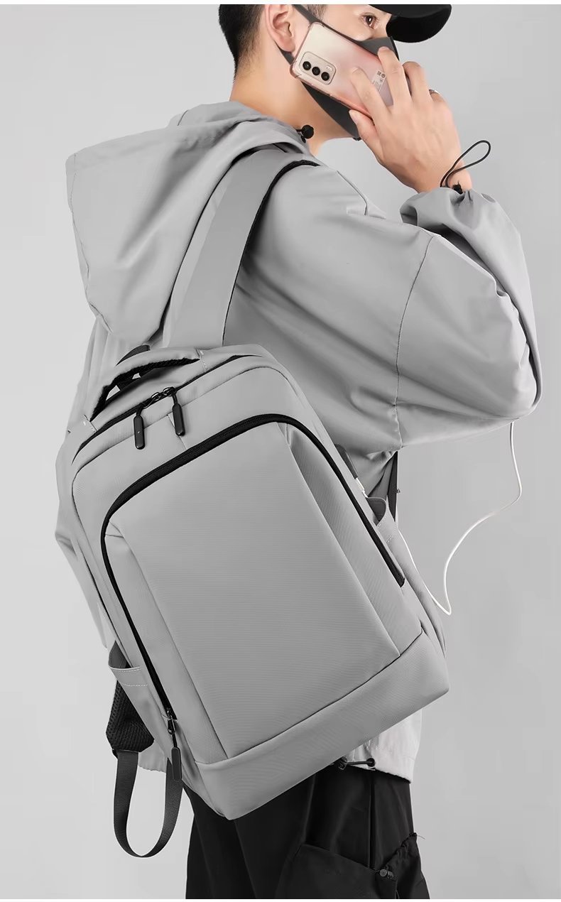 Anti-Theft Water-Resistant Large Capacity USB Business Nylon Laptop Backpack product detail