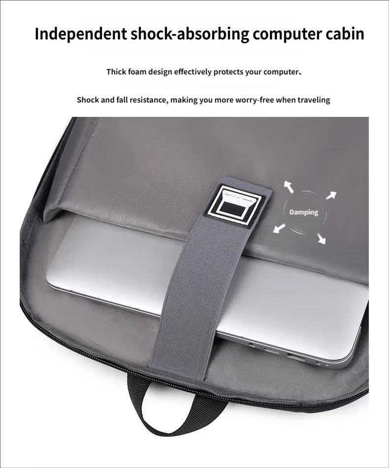 Water-Resistant Large Capacity Expandable Lightweight Slim Oxford Laptop Backpack product detail