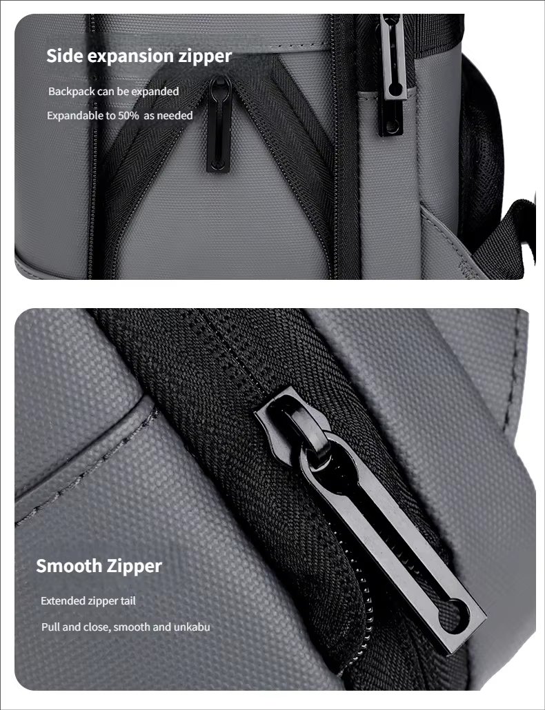 Water-Resistant Large Capacity Expandable Lightweight Slim Oxford Laptop Backpack product detail