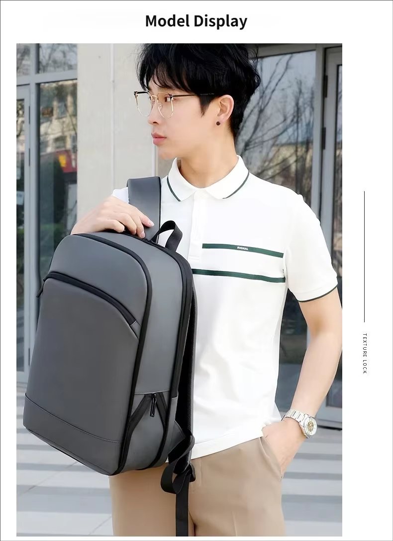 Water-Resistant Large Capacity Expandable Lightweight Slim Oxford Laptop Backpack product detail