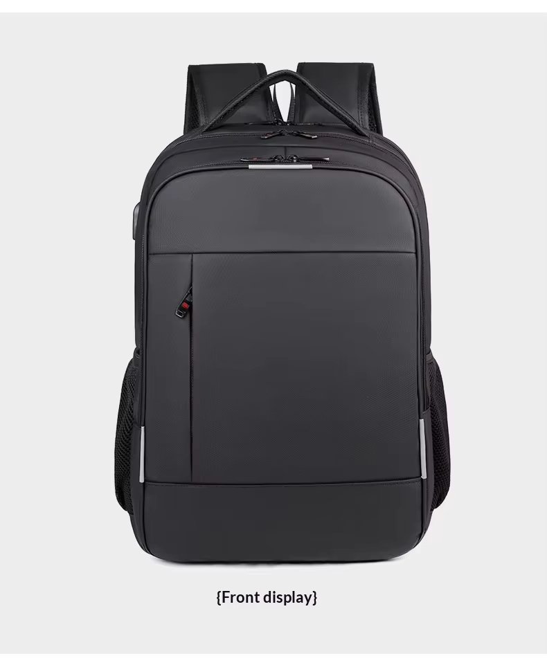Water-Resistant Large Capacity USB Business Travel Oxford Laptop Backpack product detail