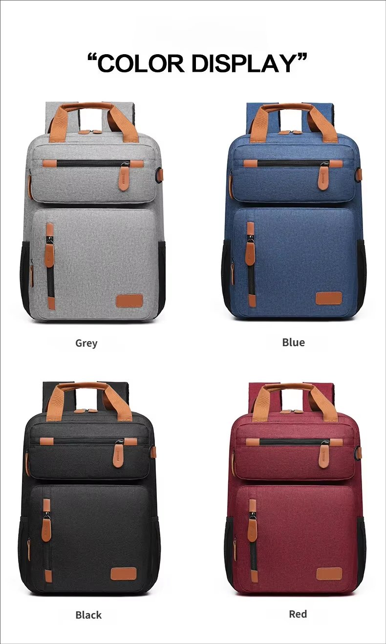 Water-Resistant Large Capacity Expandable Vintage Business Oxford Sling Backpack product detail
