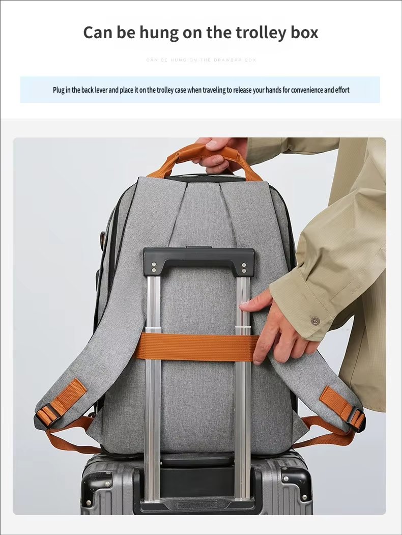 Water-Resistant Large Capacity Expandable Vintage Business Oxford Sling Backpack product detail
