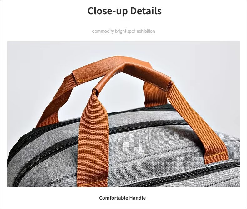 Water-Resistant Large Capacity Expandable Vintage Business Oxford Sling Backpack product detail