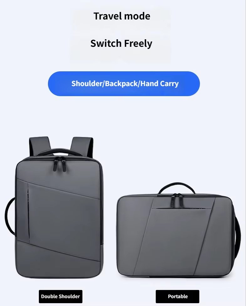 Large Capacity USB Business Travel School Oxford Laptop Backpack product detail