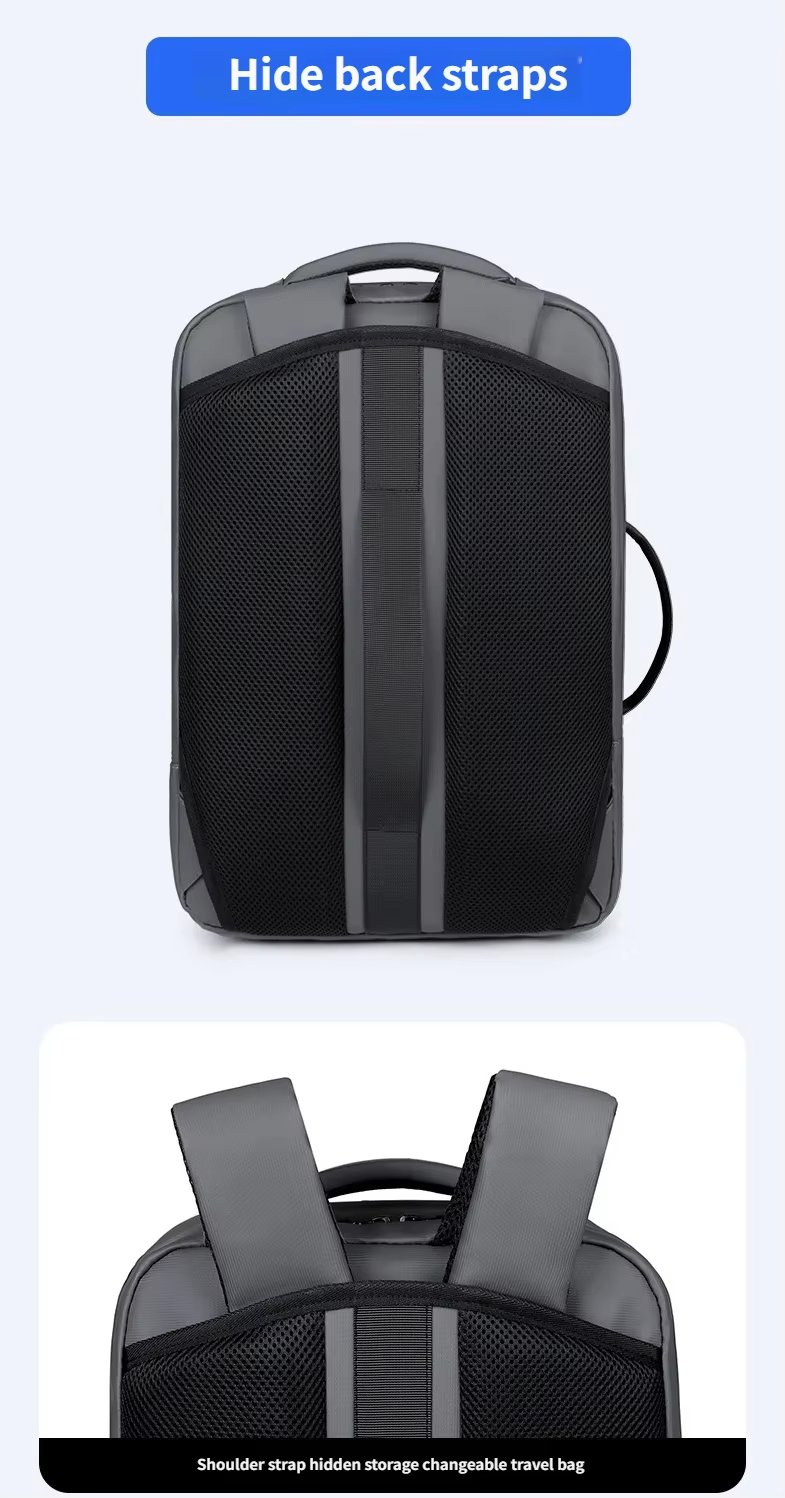 Large Capacity USB Business Travel School Oxford Laptop Backpack product detail