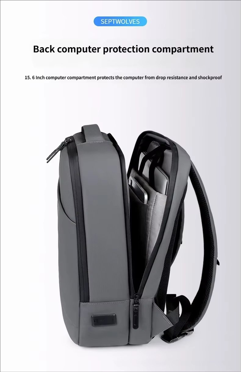 Large Capacity USB Business Travel School Oxford Laptop Backpack product detail