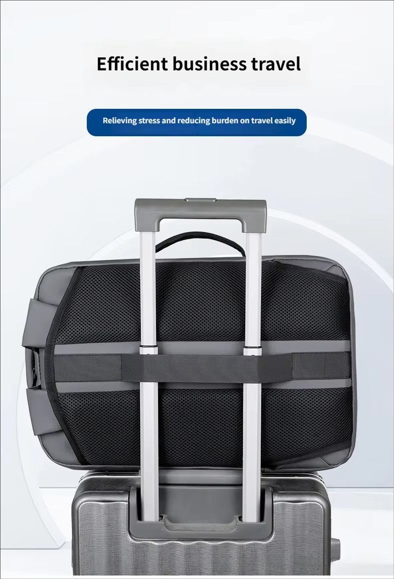 Large Capacity USB Business Travel School Oxford Laptop Backpack product detail