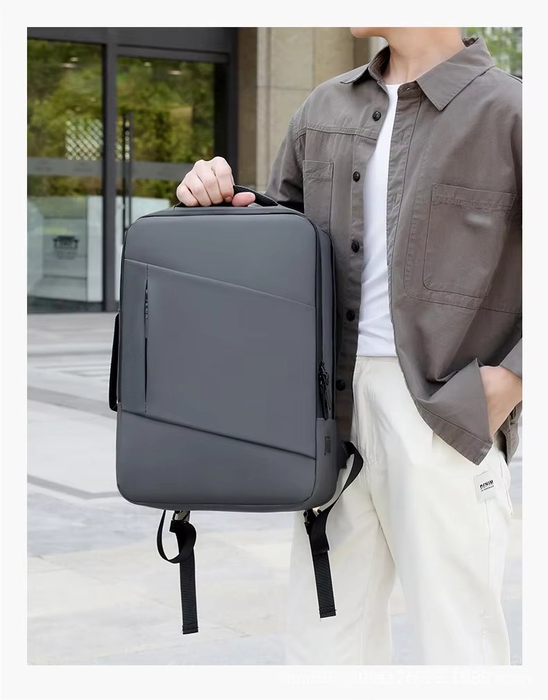 Large Capacity USB Business Travel School Oxford Laptop Backpack product detail