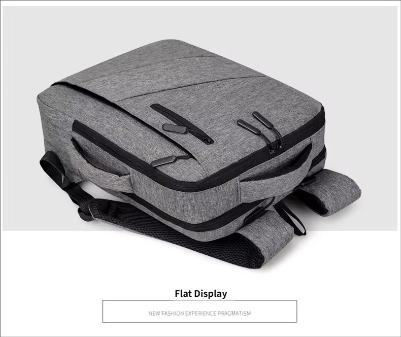 Water-Resistant USB Business School Oxford Laptop Backpack product detail