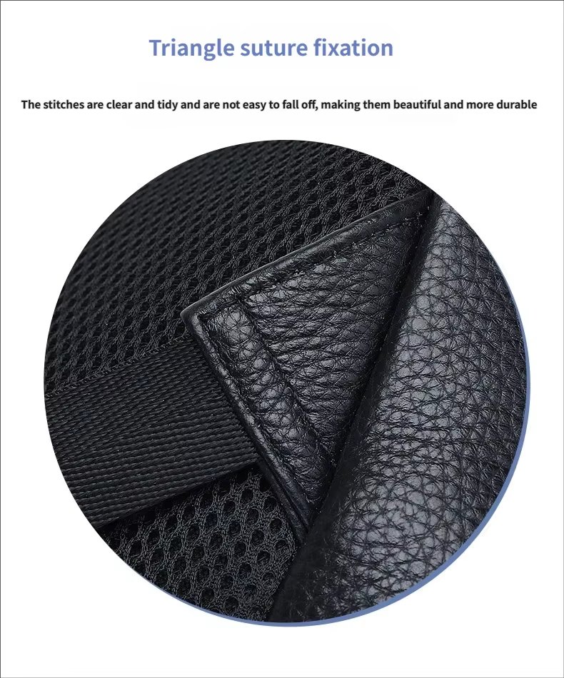 Large Capacity Business Travel Leather Laptop Backpack product detail