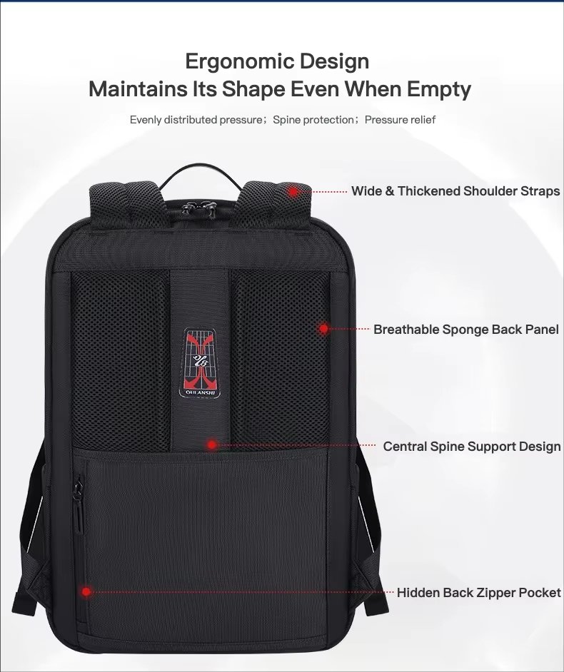 Water-Resistant Large Capacity Outdoor Business Travel Oxford Laptop Backpack product detail
