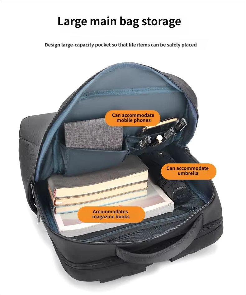 Large Capacity USB Business Travel School Oxford Laptop Backpack product detail