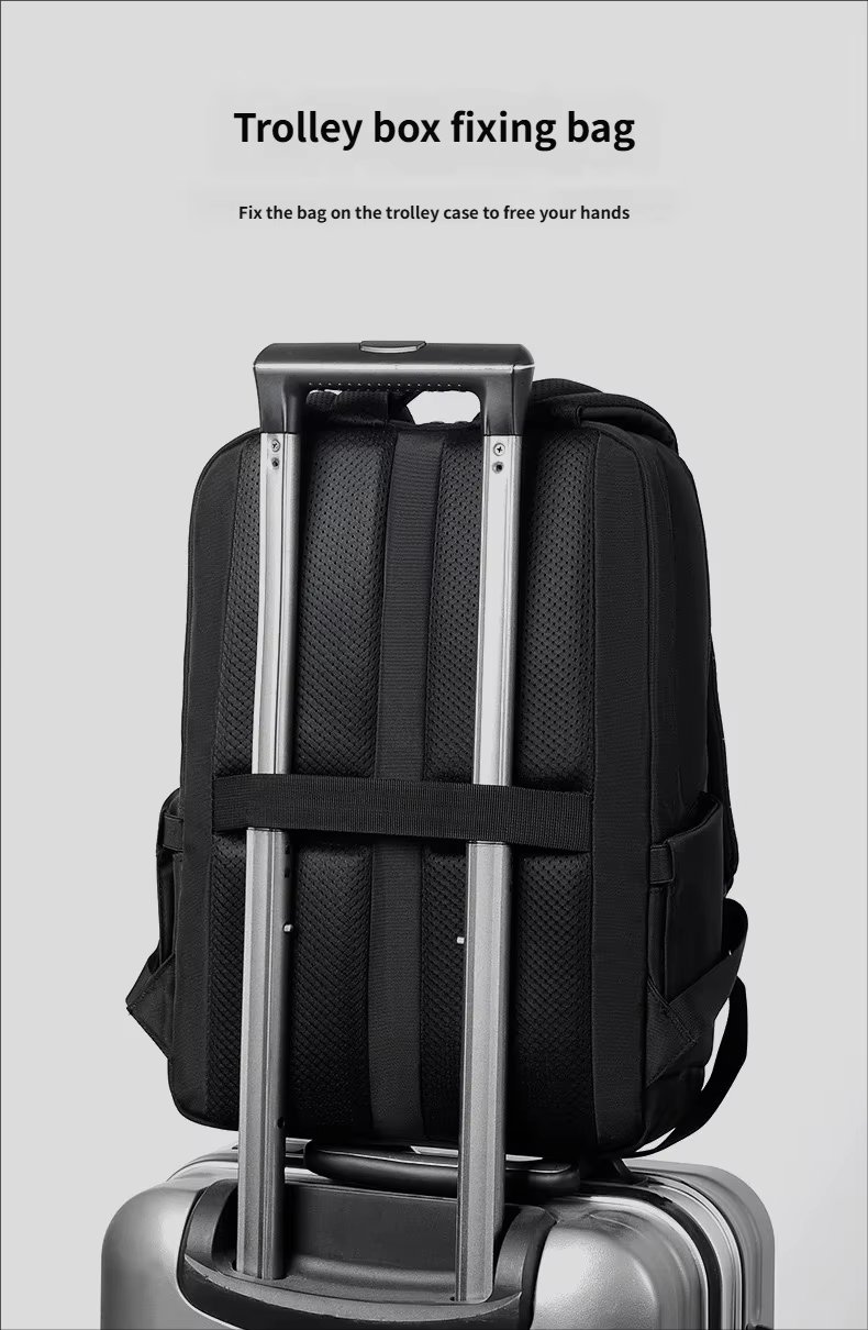 Large Capacity USB Business Travel School Oxford Laptop Backpack product detail