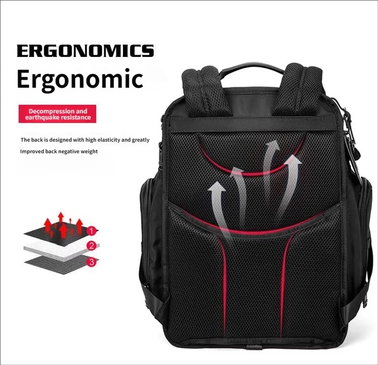 Anti-Theft Water-Resistant Large Capacity Business Travel Nylon Laptop Backpack product detail