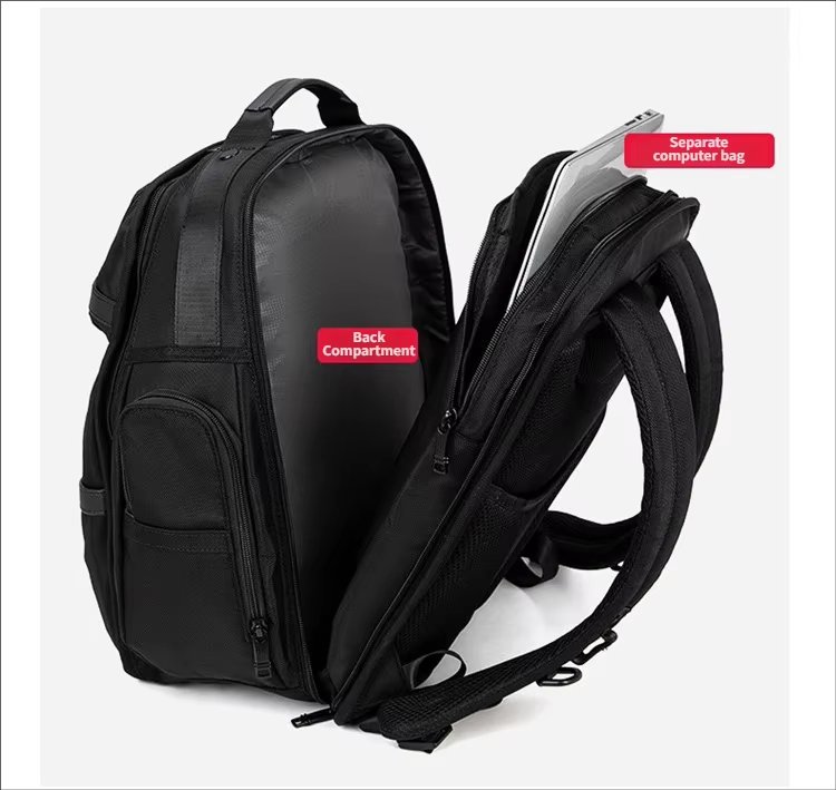 Anti-Theft Water-Resistant Large Capacity Business Travel Nylon Laptop Backpack product detail