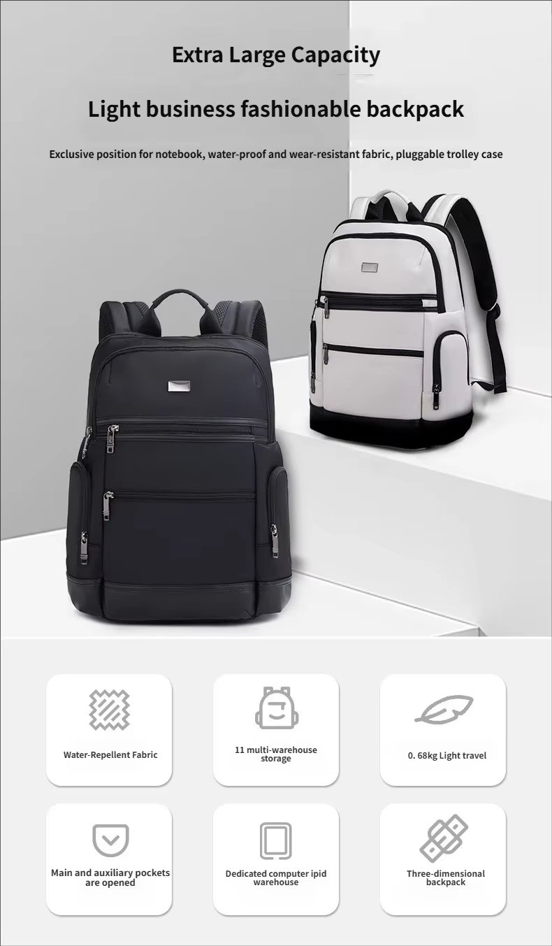 Water-Resistant Large Capacity Business Travel School Oxford Laptop Backpack product detail