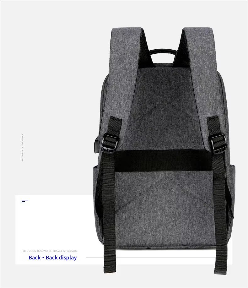 Water-Resistant USB Business Travel School Oxford Laptop Backpack product detail