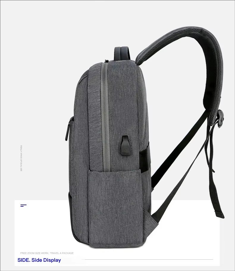 Water-Resistant USB Business Travel School Oxford Laptop Backpack product detail