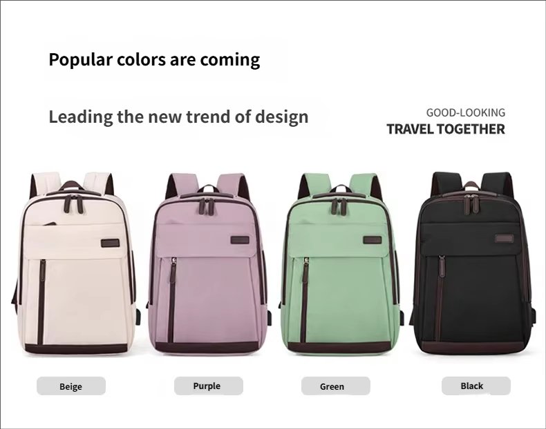 Large Capacity Expandable USB Business Travel Oxford Laptop Backpack product detail