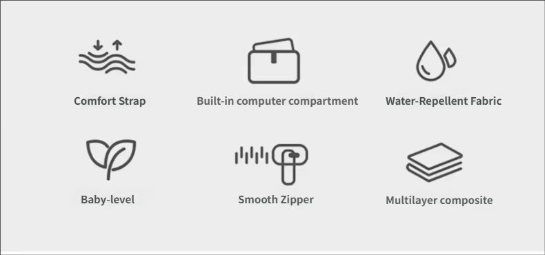 Large Capacity Expandable USB Business Travel Oxford Laptop Backpack product detail