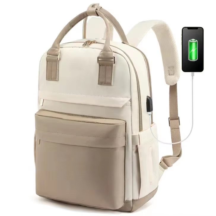 Anti-Theft Large Capacity USB Modern Business Oxford Laptop Backpack product detail