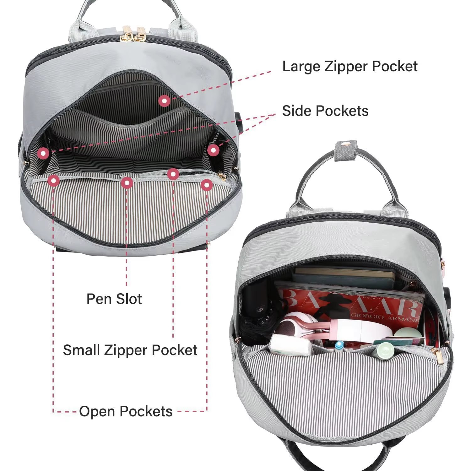 Anti-Theft Large Capacity USB Modern Business Oxford Laptop Backpack product detail