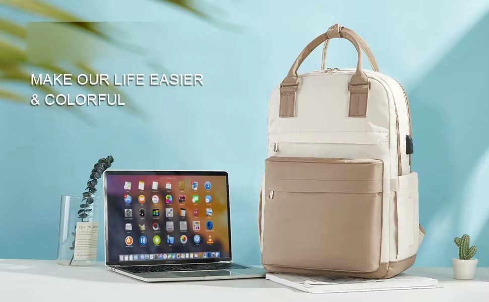 Anti-Theft Large Capacity USB Modern Business Oxford Laptop Backpack product detail