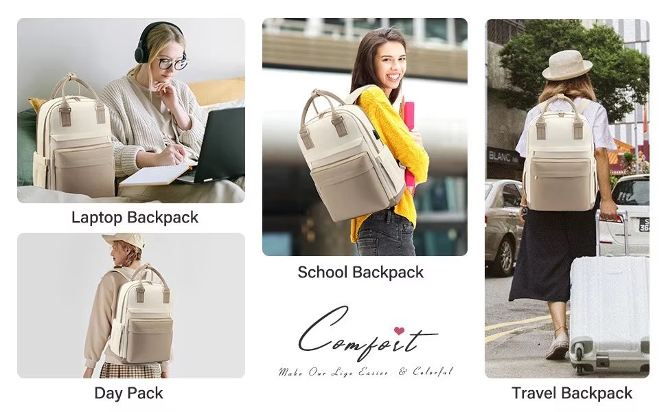 Anti-Theft Large Capacity USB Modern Business Oxford Laptop Backpack product detail