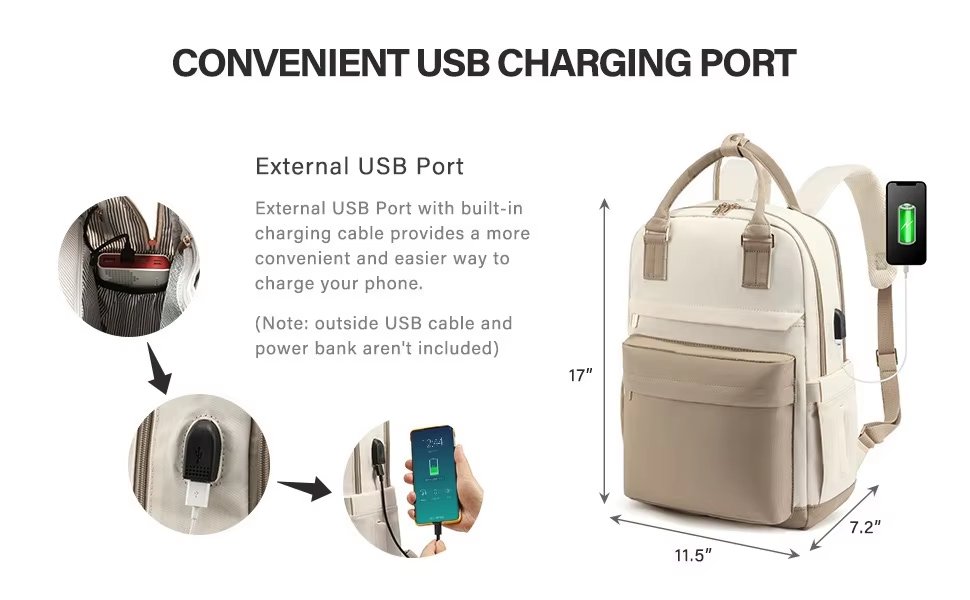 Anti-Theft Large Capacity USB Modern Business Oxford Laptop Backpack product detail