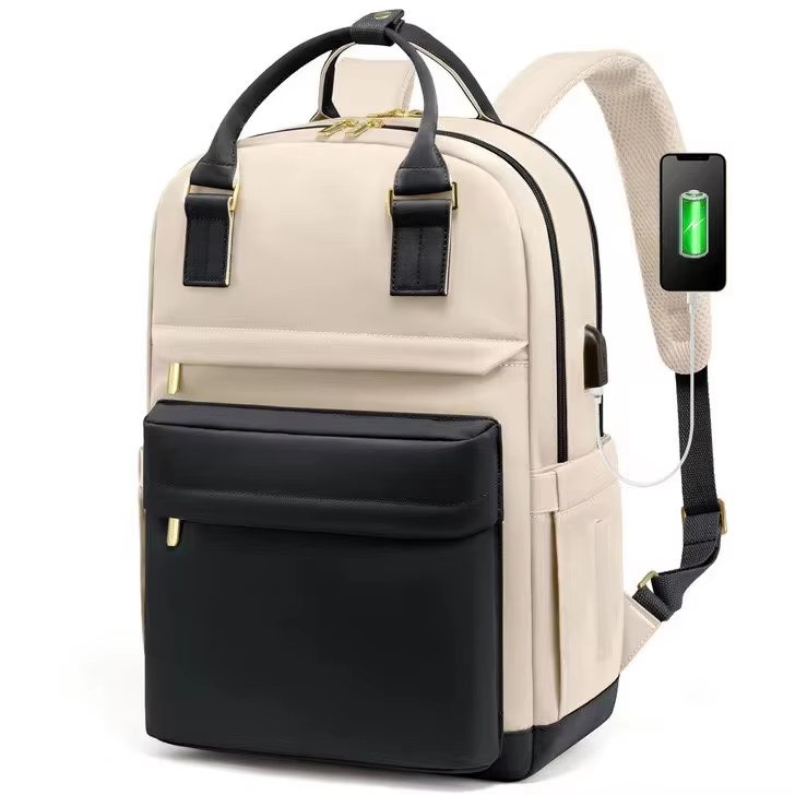 Anti-Theft Large Capacity USB Modern Business Oxford Laptop Backpack product detail