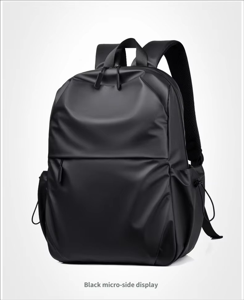 Water-Resistant Large Capacity Lightweight Outdoor Business PU Leather Laptop Backpack product detail