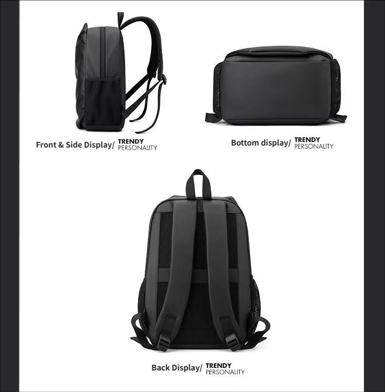 Water-Resistant Modern Business Travel School Nylon Laptop Backpack product detail