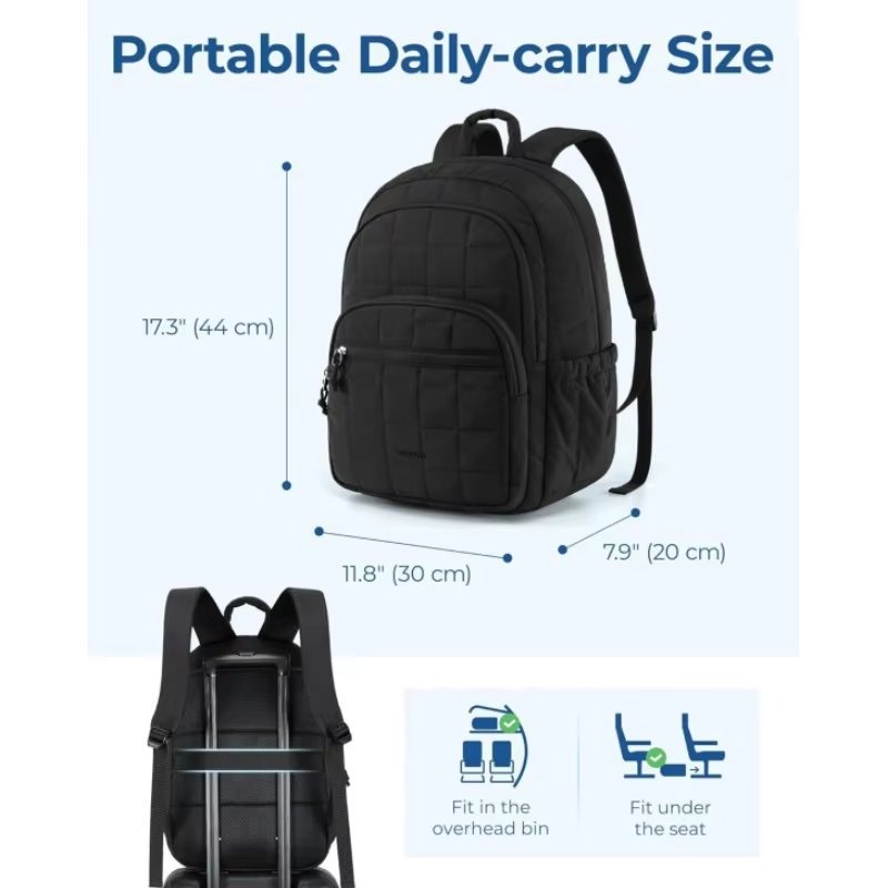 Water-Resistant Large Capacity Lightweight Travel School Polyester Laptop Backpack product detail