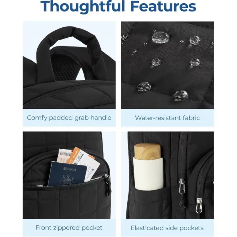Water-Resistant Large Capacity Lightweight Travel School Polyester Laptop Backpack product detail