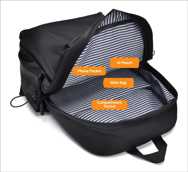 Water-Resistant Large Capacity Modern Outdoor Business Oxford Laptop Backpack product detail