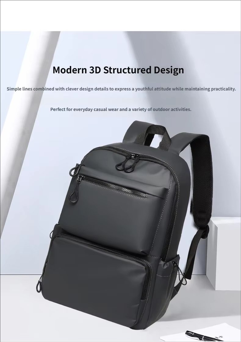 Water-Resistant Modern Outdoor Business Travel Oxford Laptop Backpack product detail