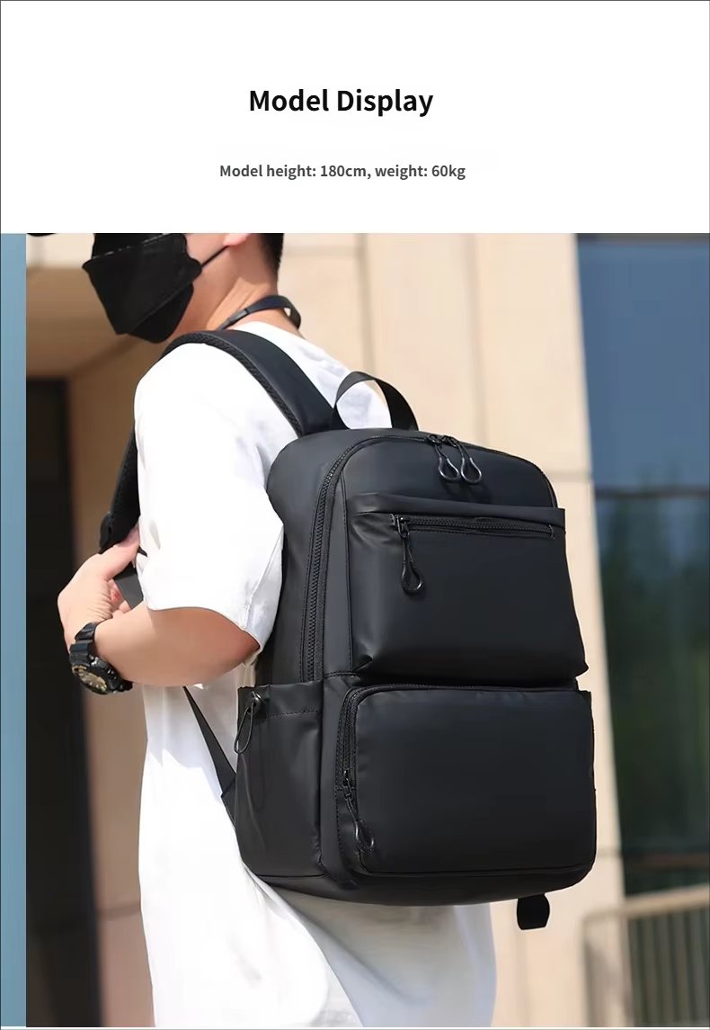Water-Resistant Modern Outdoor Business Travel Oxford Laptop Backpack product detail