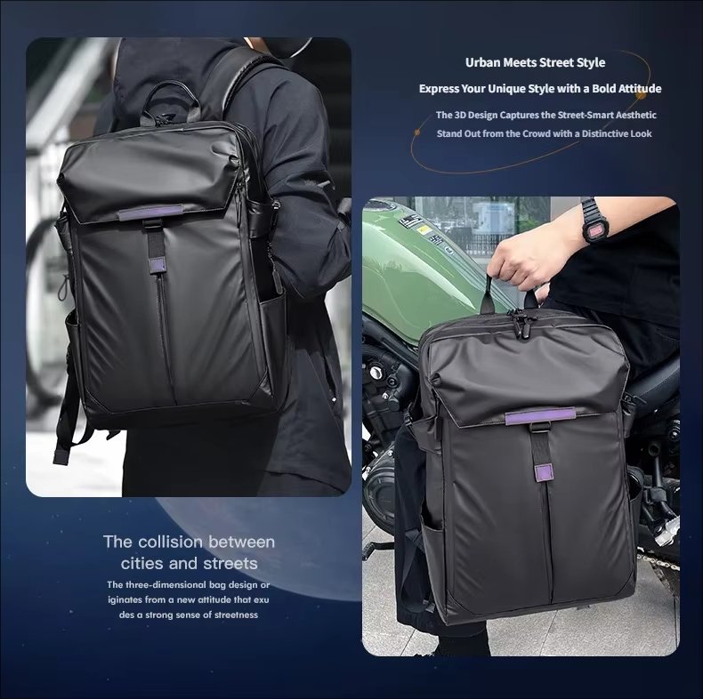 Large Capacity Expandable Outdoor Travel School Oxford Laptop Backpack product detail