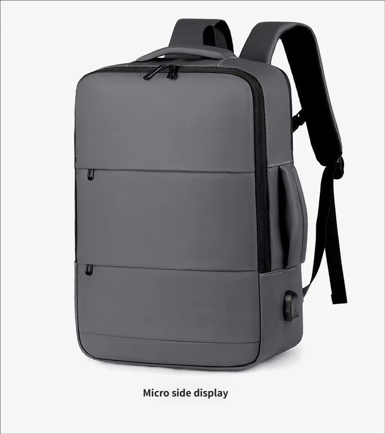 Water-Resistant Large Capacity USB Business Travel Oxford Laptop Backpack product detail