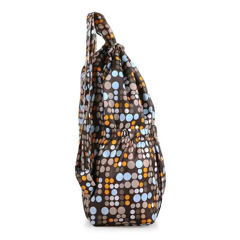 Waterproof Sublimation Drawstring Backpack Lightweight Foldable Travel Beach Sports Backpack Shopping Bag detail image
