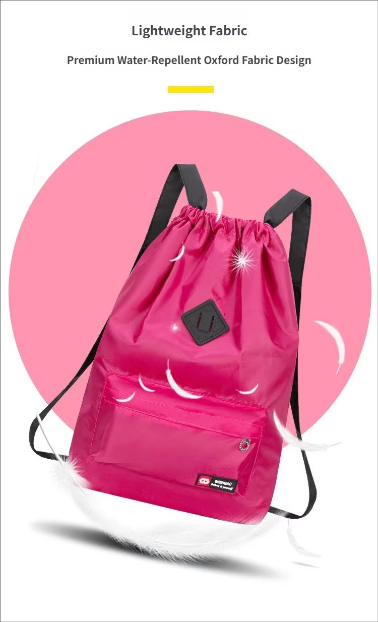 Customizable Reusable Multi-Functional Drawstring Backpack Lightweight Gym Yoga Fitness Outdoor Travel Sports String Bag detail image