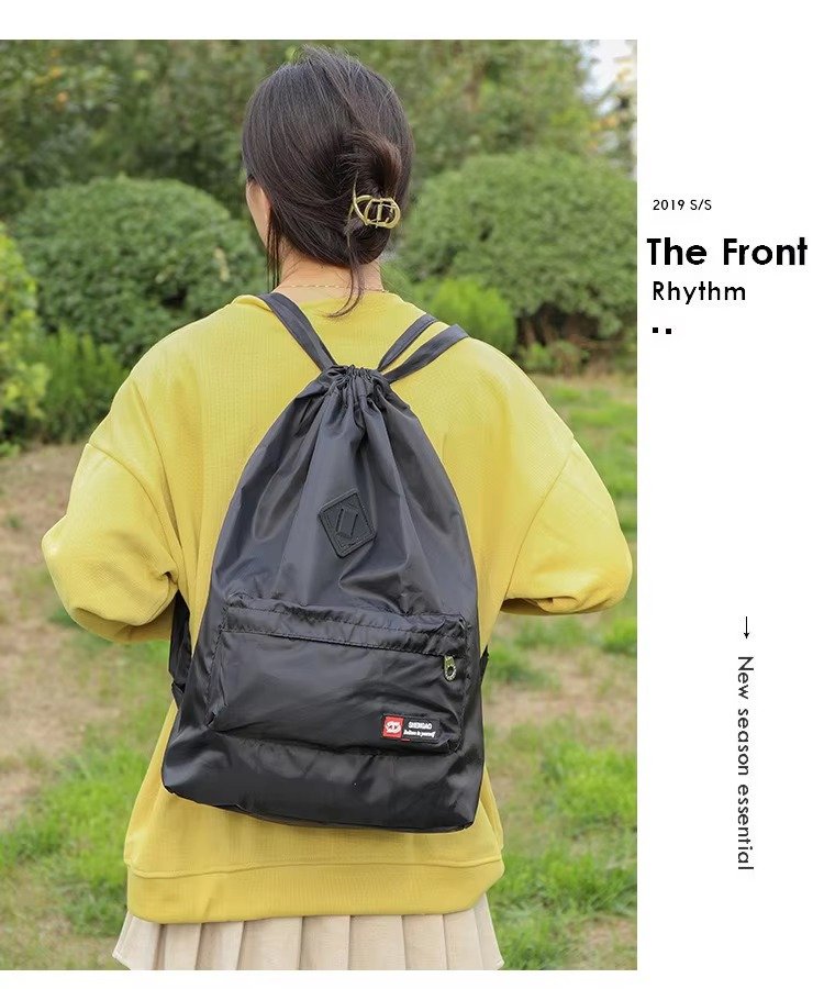 Customizable Reusable Multi-Functional Drawstring Backpack Lightweight Gym Yoga Fitness Outdoor Travel Sports String Bag detail image