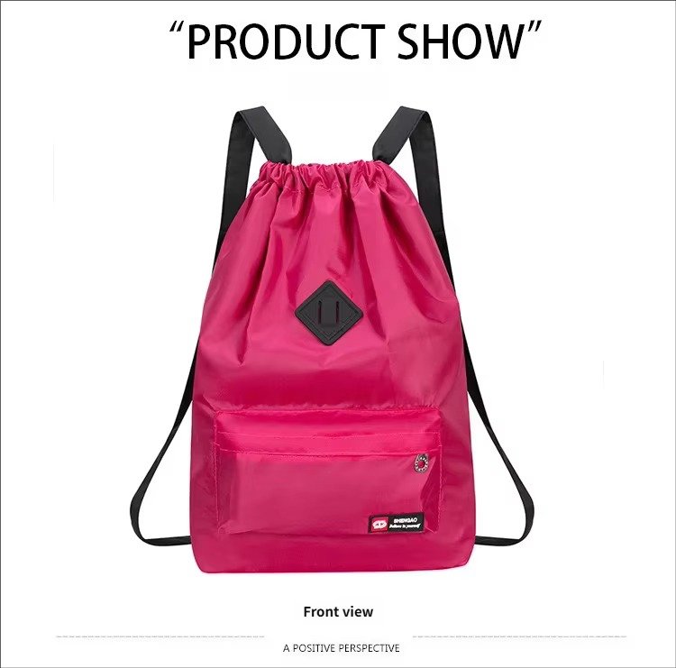 Customizable Reusable Multi-Functional Drawstring Backpack Lightweight Gym Yoga Fitness Outdoor Travel Sports String Bag detail image