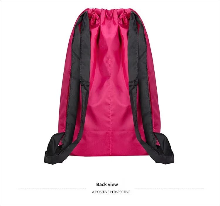 Customizable Reusable Multi-Functional Drawstring Backpack Lightweight Gym Yoga Fitness Outdoor Travel Sports String Bag detail image